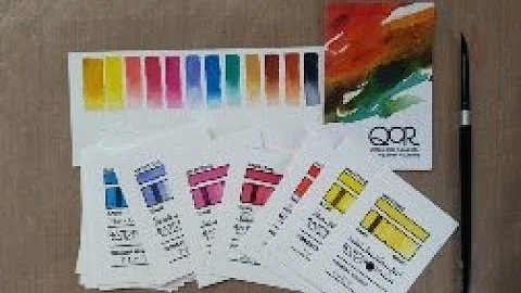 QoR Watercolor Introductory Set (12 colors) Swatch Video