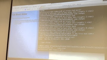 McrFRED - 03 - git bisect demo