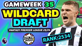 FPL GW35 WILDCARD DRAFT | RANK: 2534 | Fantasy Premier League 23/24 screenshot 2