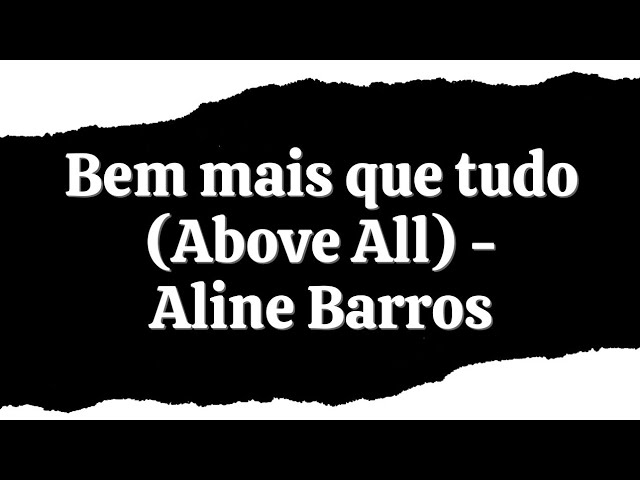 Michael W. Smith feat. Aline Barros - Letra de Caminho No Deserto