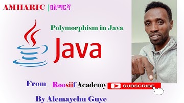 Polymorphism in java በአማርኛ (Part 3)