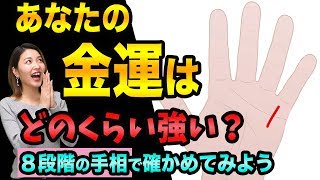 【手相】あなたの金運は、どのくらい強い？【８種類の財運線】FXや株の投資に向いている人、お金が無い人の手相とは