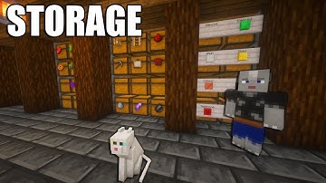 Simple Storage Solution in Minecraft | Dirtroot Dell EP 7 | Minecraft Survival
