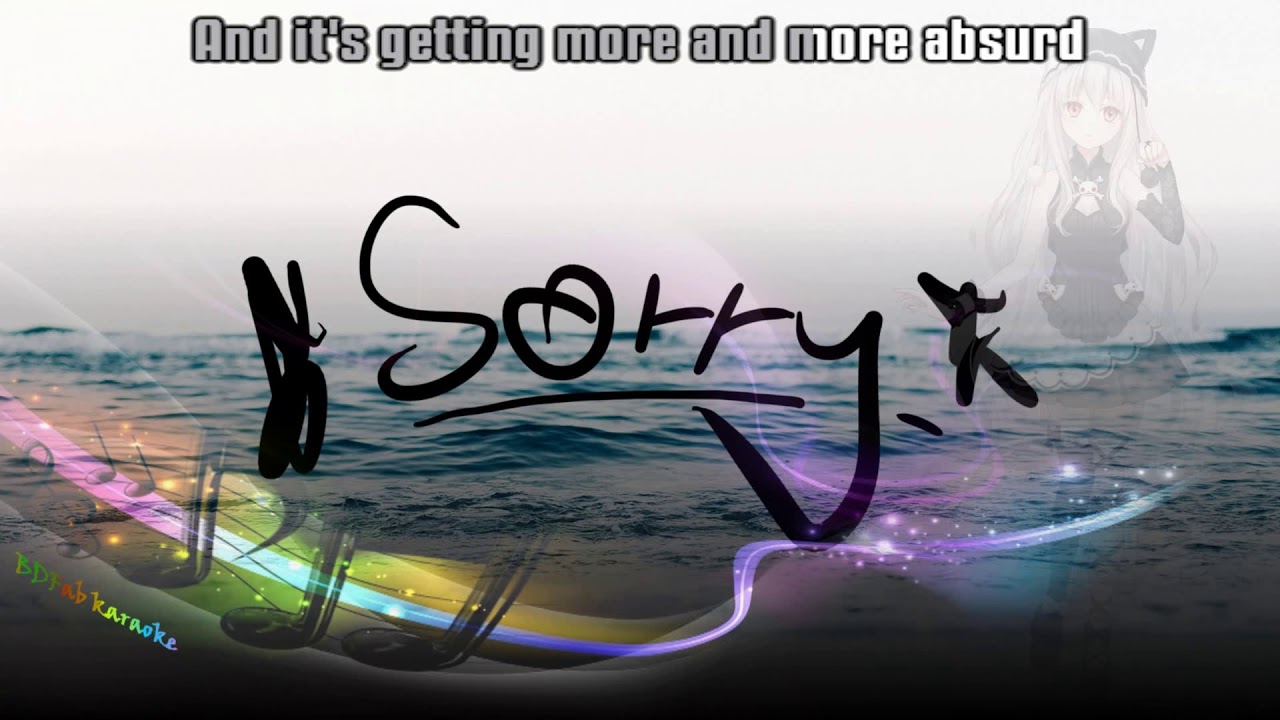 Sorry Seems To Be The Hardest Word Karaoke