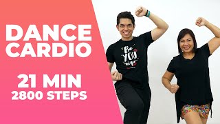 21 MIN CARDIO DANCE FITNESS • WORKOUT with MOM • 2800 Steps • Walking Workout #151