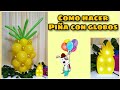 Como hacer una piña con globos / globoflexia tendencias 2020