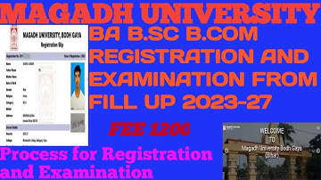 ##Magadh University 2023-2027 Registration and Exam form online kaise kara 2023-2027@