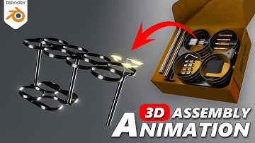 Satisfying 3D Assembly Animation | Parts Coming Together