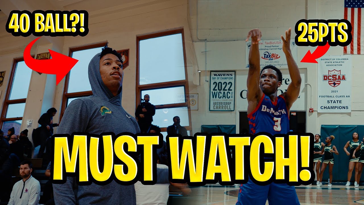 Ant Brown vs Ace Meeks This Matchup Was PERSONAL 😳| Archbishop Carroll vs DeMatha