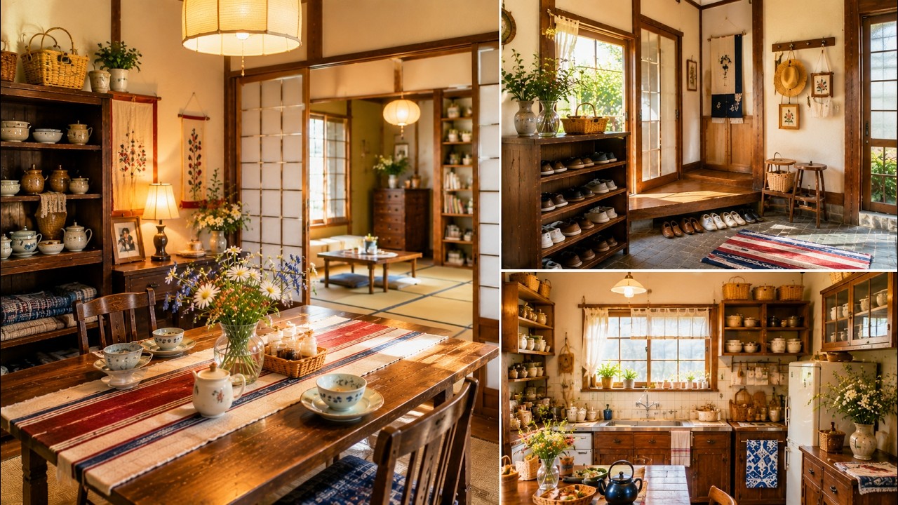 紅葉に彩ろられた田舎家 A Home Reminiscent of an Old July Villa | A Fusion-Style Life with