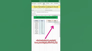 Case Sensitive Lookup in Excel | Advanced Excel Formula #excel #exceltutorial #exceltips