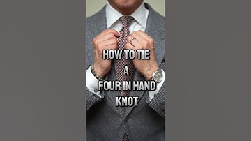 How to Tie a Four in Hand Knot. #howto #fourinhand #tieknot #howtostyle #menstyletips