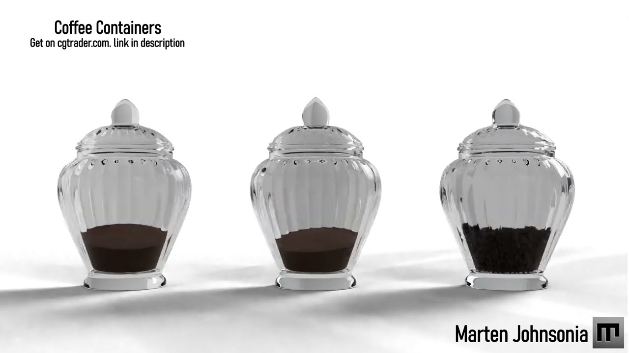 Coffee Containers - 3D models - CGtrader & Gumroad