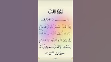 سورة النصر 💗