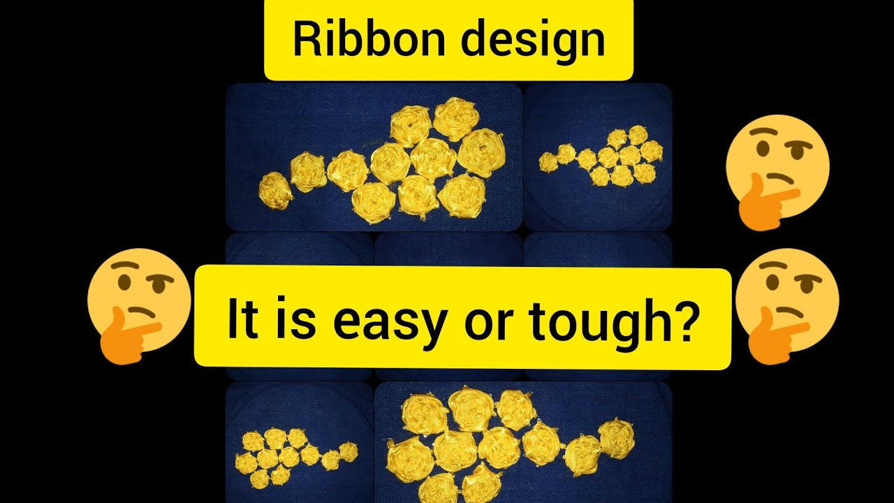DIY on How to make Ribbon design in a very simple way. - YouTube