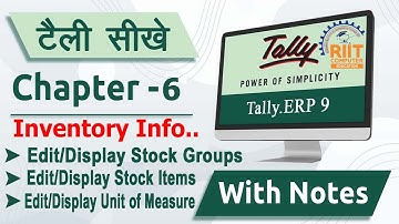 How to alter/edit/modify and delete Stock Items in tally ERP9.How to Display Stock Item in Tally ERP