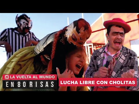 Cascaron a LAURA TOBÓN en la LUCHA LIBRE DE BOLIVIA