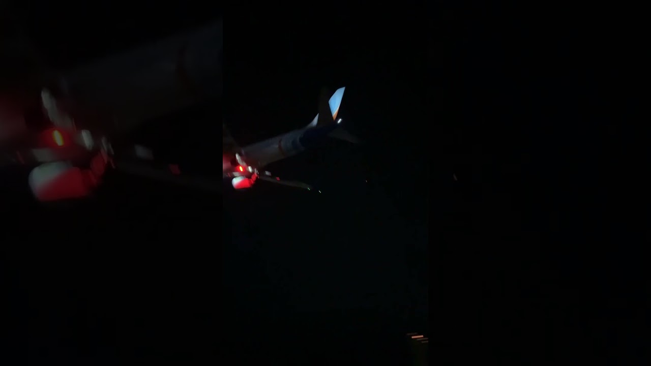 Runway Glow ✨ Night Plane Landing