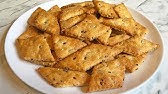 Домашний крекер с сыром из ржаной муки! Безопасно и вкусно для детей ...