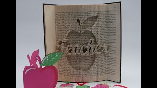 Book Folding - Apple Teacher Pattern