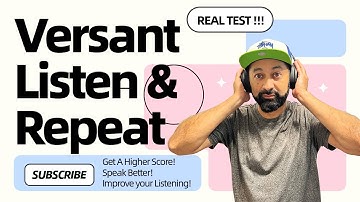 Versant Listen & Repeat Practice | Authentic Speaking Test Training for 2025