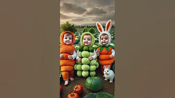 Si Cute Vegetable Baby Girl Singing A Song Dude Dude Dam Dam Video Usa Girl Rooster Hybird 