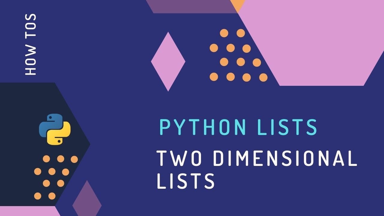 Python 3 Lists - Two dimensional lists: The Ultimate Guide with ...