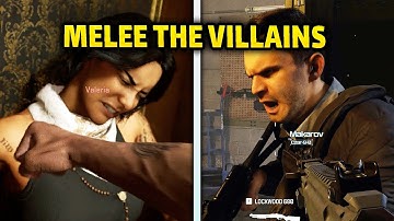 What Happens If You Melee The Villains? | Call of Duty Campaigns