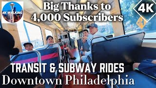 First time on the Metro Transit train and subway tunnel 2 Chinatown Philadelphia during Travel Week.