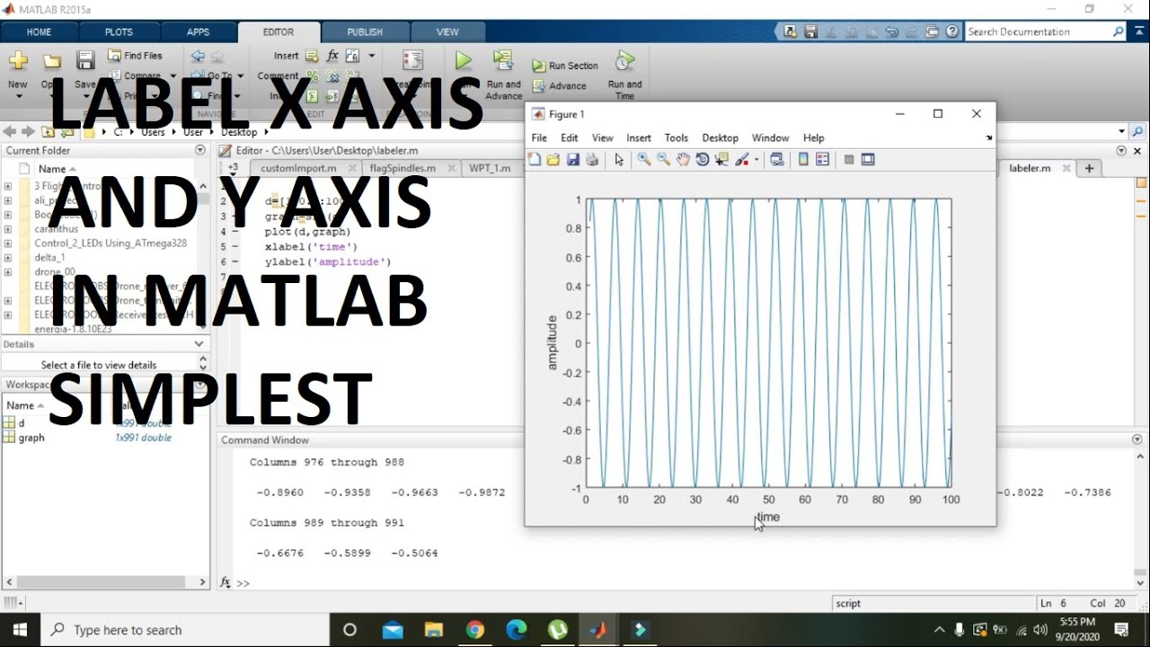 Axis Title Matlab