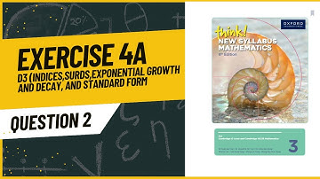 Q2| Exercise 4A| Book 3| Think Syllabus Maths (8th Edition)