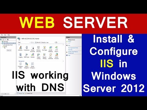 WEB SERVER Installation & Configuration in windows Server 2012 | IIS in Hindi