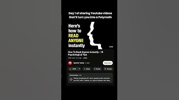 Day 1 of sharing Youtube videos that