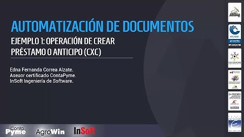 Software contable ContaPyme - Ejemplo 1: Operación de crear préstamo o anticipo (CxC)
