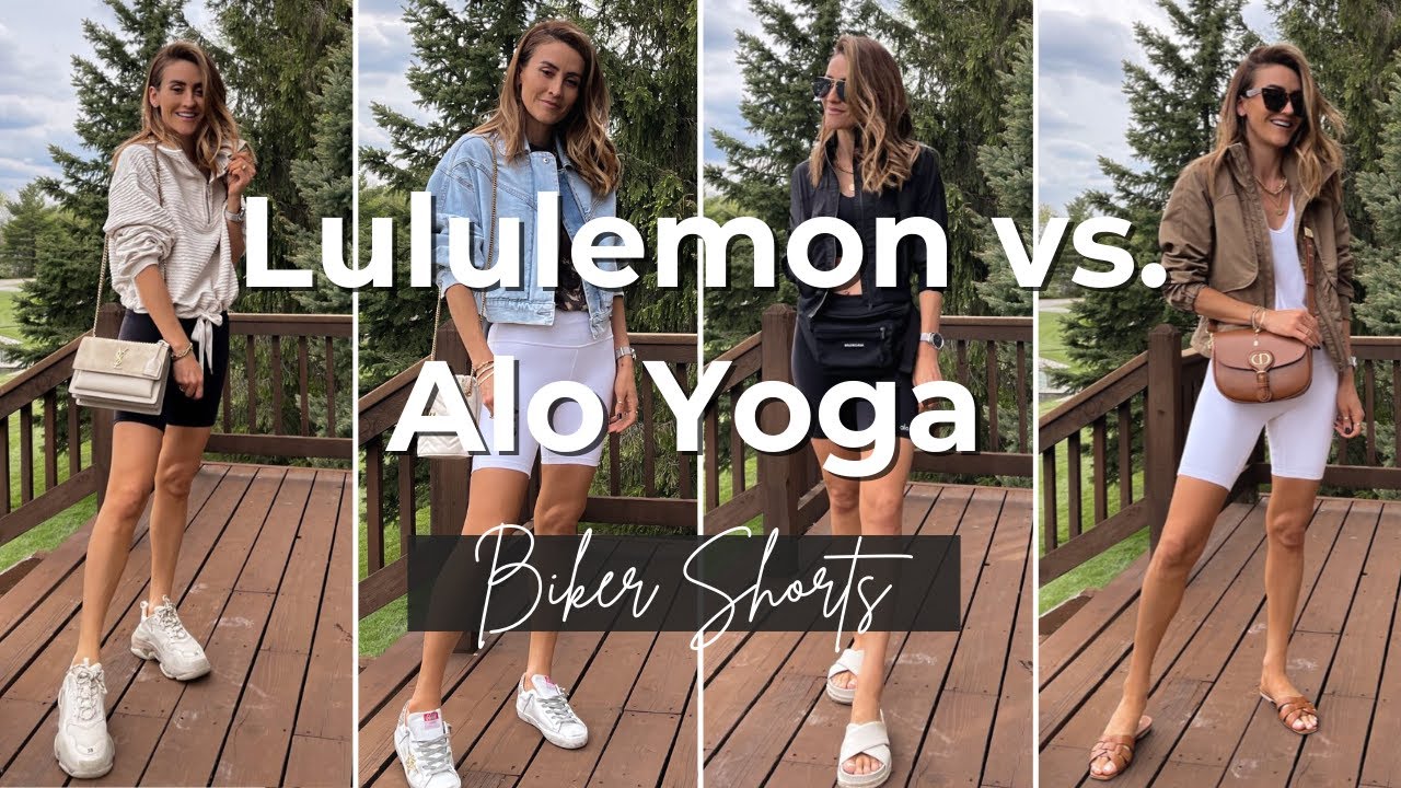 Lululemon vs. Alo Yoga Biker Shorts / Pros and Cons + Overall Review 