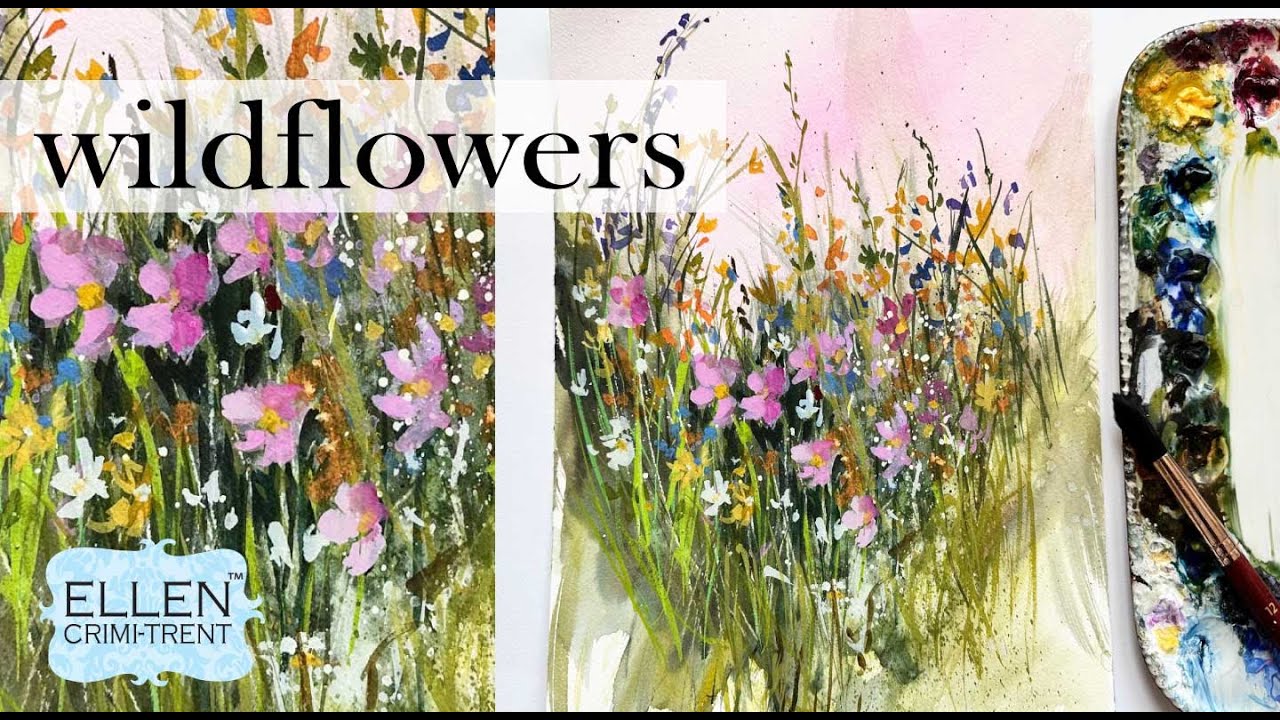 EASY Watercolor Wildflowers YouTube