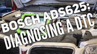 Bosch ADS 625: Diagnosing a DTC