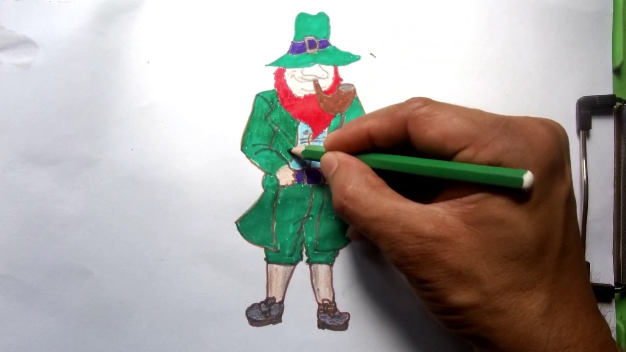 How to Draw a Leprechaun Easy Step by Step | Leprechaun Drawing - YouTube