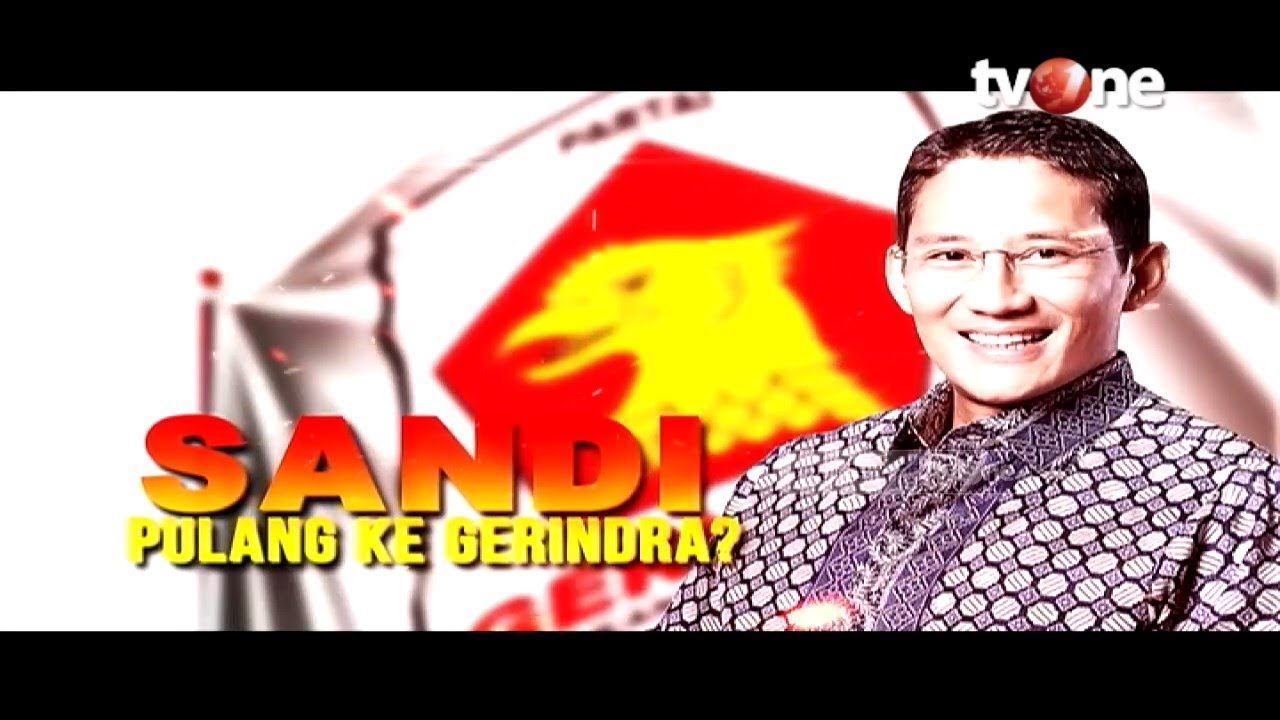 tv one live streaming free Laporan Utama tvOne: Sandi Pulang ke Gerindra? (29/9/2019)