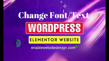 How to change font or text color in elementor wordpress website
