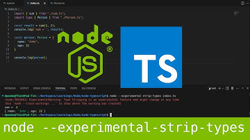Experimental TypeScript Support for NodeJS