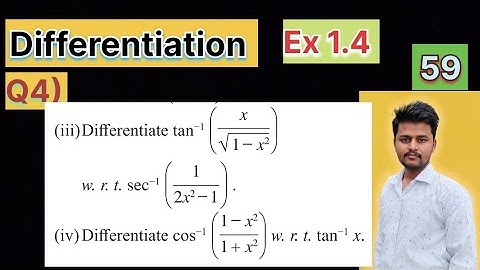 ✅ “Differentiation Ex 1.4 Q 4 Part-59 | Class 12 Maths  | Altaf Sir”