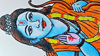 Lord Ram Drawing, भगवान राम जी का चित्र, How to Draw Lord Ram, Jai Shree Ram