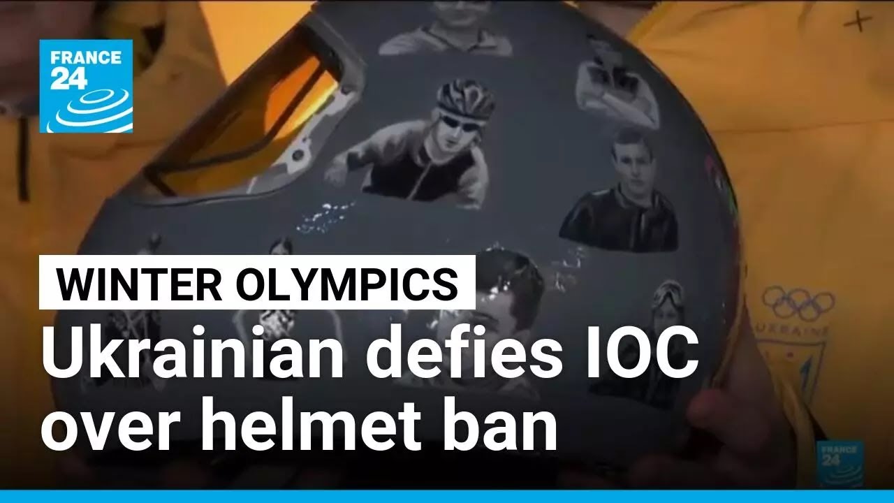 Ukrainian athlete vows to defy IOC over banned helmet at Winter Olympics • FRANCE 24 English