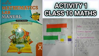 CLASS 10 MATHS LAB MANUAL ACTIVITY 1 || CBSE  CLASS 10 MATHS LAB MANUAL  step by step explanation