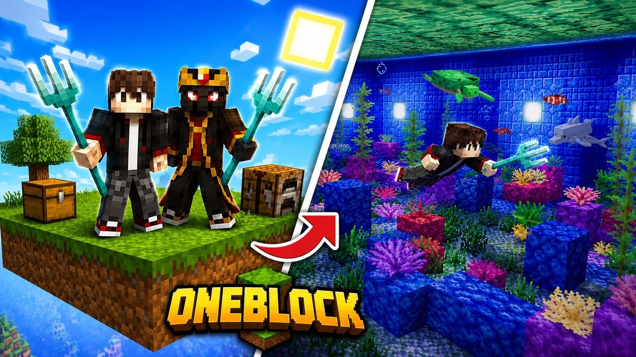I Build an Epic Aquarium For Drake And Got This Rarest Weapon In Oneblock Minecraft!! *Lets GOO*