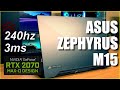 ASUS ROG Zephyrus M15 Gaming Laptop Review - RTX 2070, 240hz - Best gaming laptop of 2020? GU502LW