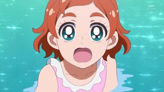 انمي Go Princess Precure قلوبنا واحدة ضوء الشمس الذي يضيء على Pretty Cure