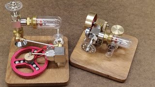 Both Ringbom-Stirling Engines Running Together