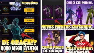 NOVO TOP CRIMINAL DE GRAÇA!? COMO PEGAR BANDEIRÃO 2.0, ANGELICAL VERDE CHEGANDO, NOVIDADES FREE FIRE